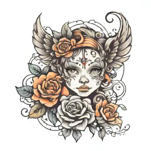 Children and mental health awareness tattoo design idea