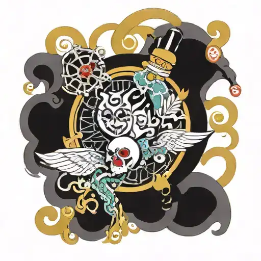 Alcohol awareness nirvana doctor hard life tattoo design idea