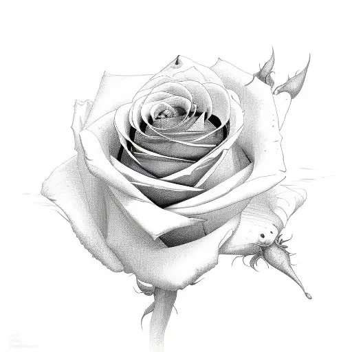 Patience Discipline Success with roses tattoo design idea