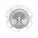 Celtic tree of life add word "Robert" "Suzette" "Evan"  tattoo design idea