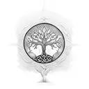 Celtic tree of life with "Robert" "Suzette" "Evan"  tattoo design idea
