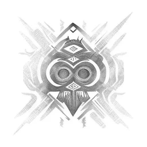 Colombian tribal sleeve tattoo design idea