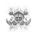Colombian tribal  tattoo design idea