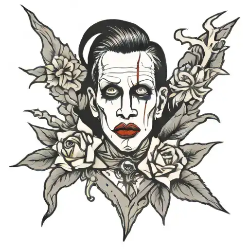 Marilyn Manson tattoo design idea