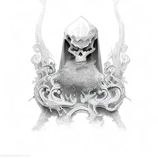 Cemetery tattoo design idea