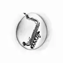 saxophone tattoo design idea