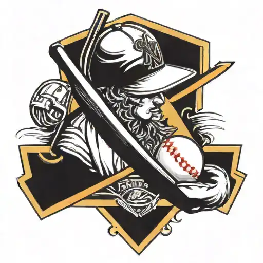 baseball diamond tattoo design idea