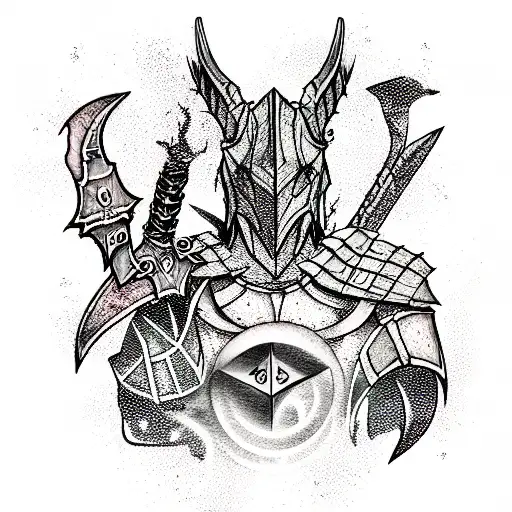 Skyrim tattoo design idea