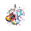 Cello tattoo design idea