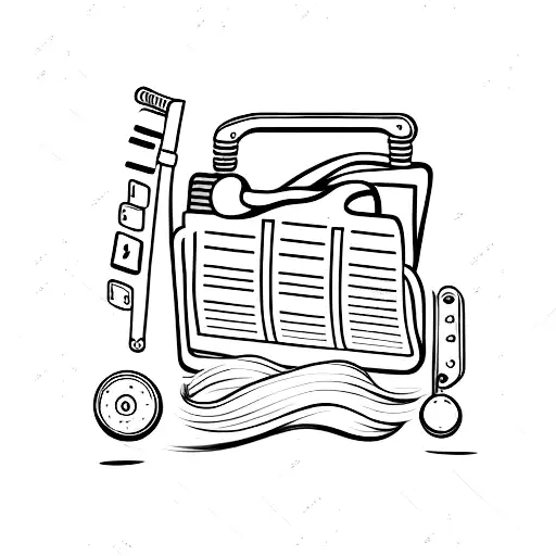 Clapperboard tattoo design idea