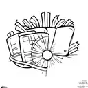 Clapperboard tattoo design idea