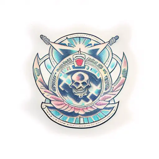 cyber sigilism tattoo design idea