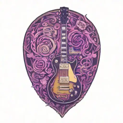 les paul guitar with marshall amp  tattoo design idea