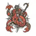 rock music themed tattoo tattoo design idea