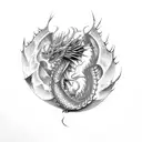 Dragon wraps around forearm, itachi tattoo design idea