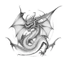 Dragon wraps around forearm, itachi tattoo design idea