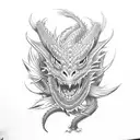 Dragon wraps around forearm, +itachi from Naruto  tattoo design idea