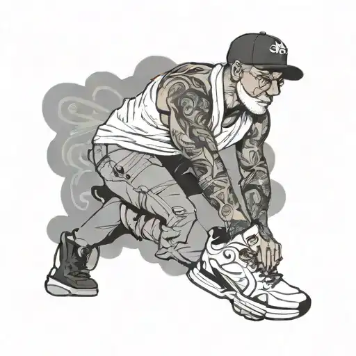 Could you design me a full leg sleeve including a MK4 supra in the middle of the back of the calf, Mac miller, the movie tattoo design idea