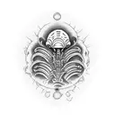 face hugger alien tattoo design idea