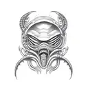 face hugger alien tattoo design idea