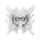 face hugger alien tattoo design idea