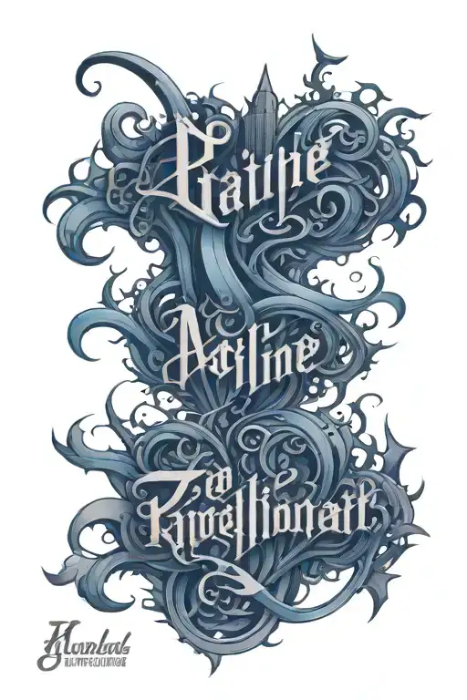 name incorporated tattoo design idea