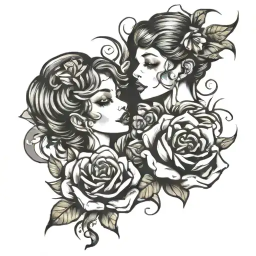 Unlimited love for one girl tattoo design idea