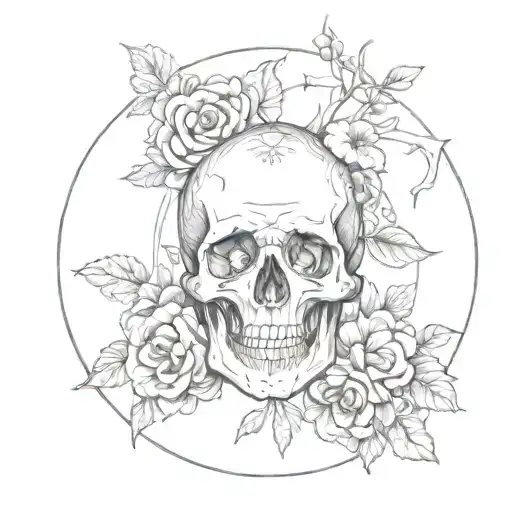 memento mori memento vive tattoo design idea
