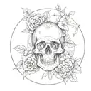 memento mori memento vive tattoo design idea