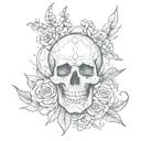 memento mori memento vive tattoo design idea