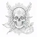 memento mori memento vive tattoo design idea