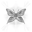 Moth tattoo design idea