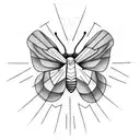 Moth tattoo design idea