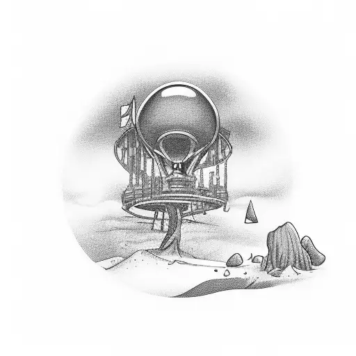 "Disc Golf" including the name "Albert Borneld" tattoo design idea