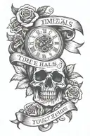 time heals all wounds but it still hurts to think about you  tattoo design idea