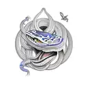 cobra em volta do antebraço  tattoo design idea