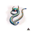 cobra em volta do antebraço  tattoo design idea