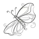 diagram of butterfly movement associated with ADHD tattoo design idea