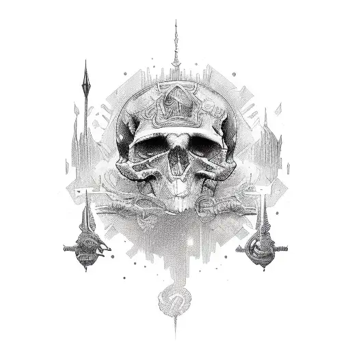 shaded tat with the words "Choose before Death Chooses You" use black and baby blue colors tattoo design idea