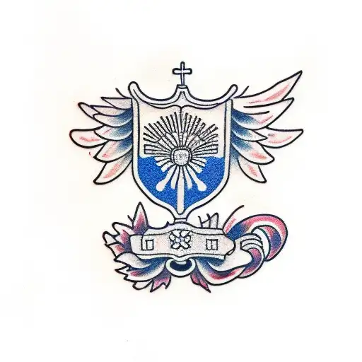 Philippines and Serbia  tattoo design idea