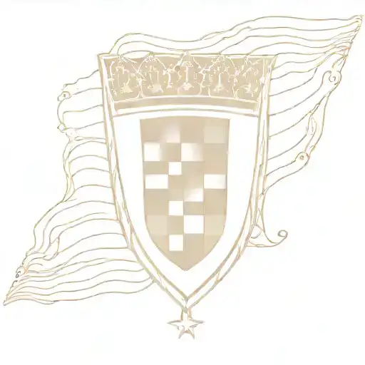 Croatia grb flag tattoo design idea