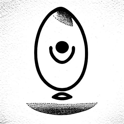 cute half avocado holding a sword tattoo design idea