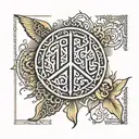 arabic sentence Peace be upon you, O Abu Abdullah, and upon the souls that descended upon your annihilation. May God’s peace be upon you from me forever as long as I remain. And the night and tattoo design idea