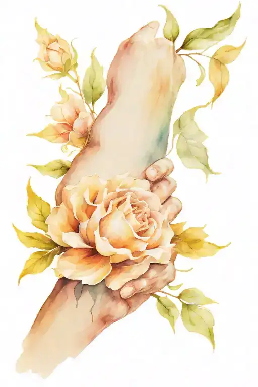 alone, hope tattoo for man holding tattoo design idea