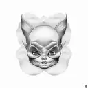 palabra "crybaby" tattoo design idea