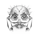 palabra "crybaby" tattoo design idea