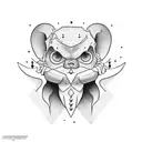 palabra "crybaby" tattoo design idea