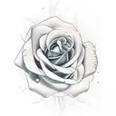 Create A Design For A Lower Half Arm Tattoo Combining roses a wristwatch and the text 'Mª Esther' tattoo design idea