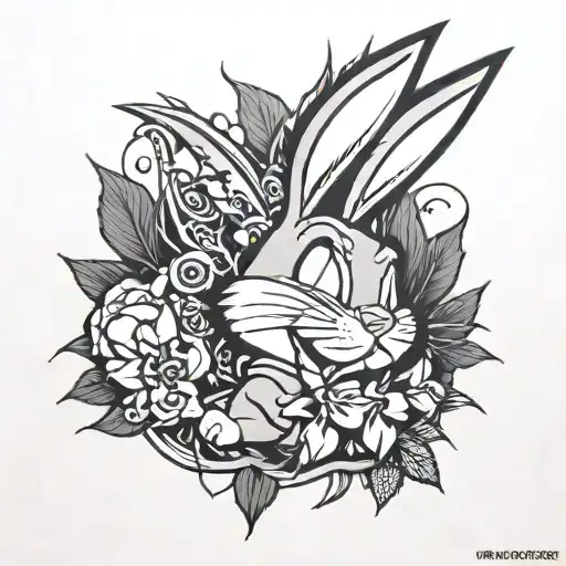 bugs bunny tattoo design idea
