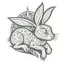 bugs bunny tattoo design idea
